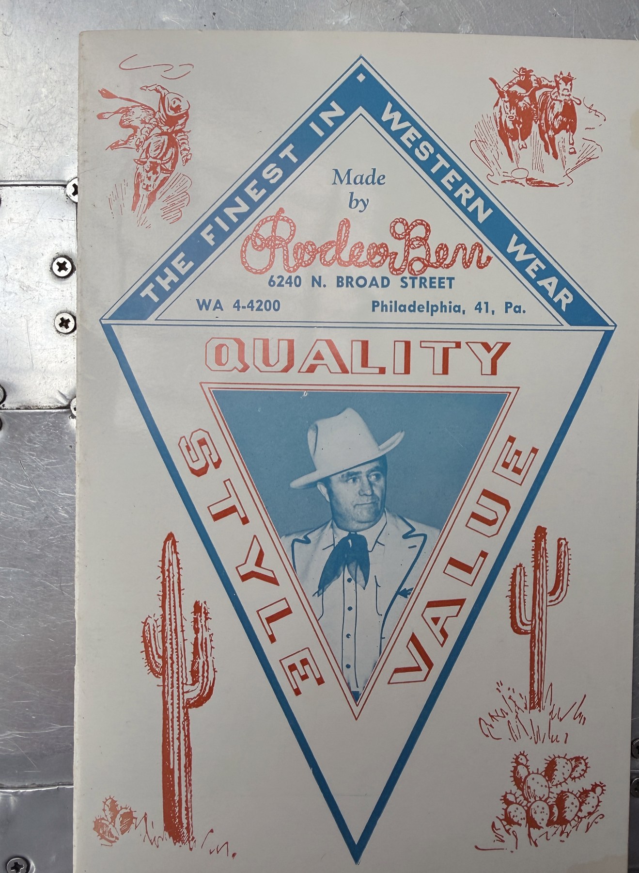 Rodeo Ben catalogue — front cover, view 1