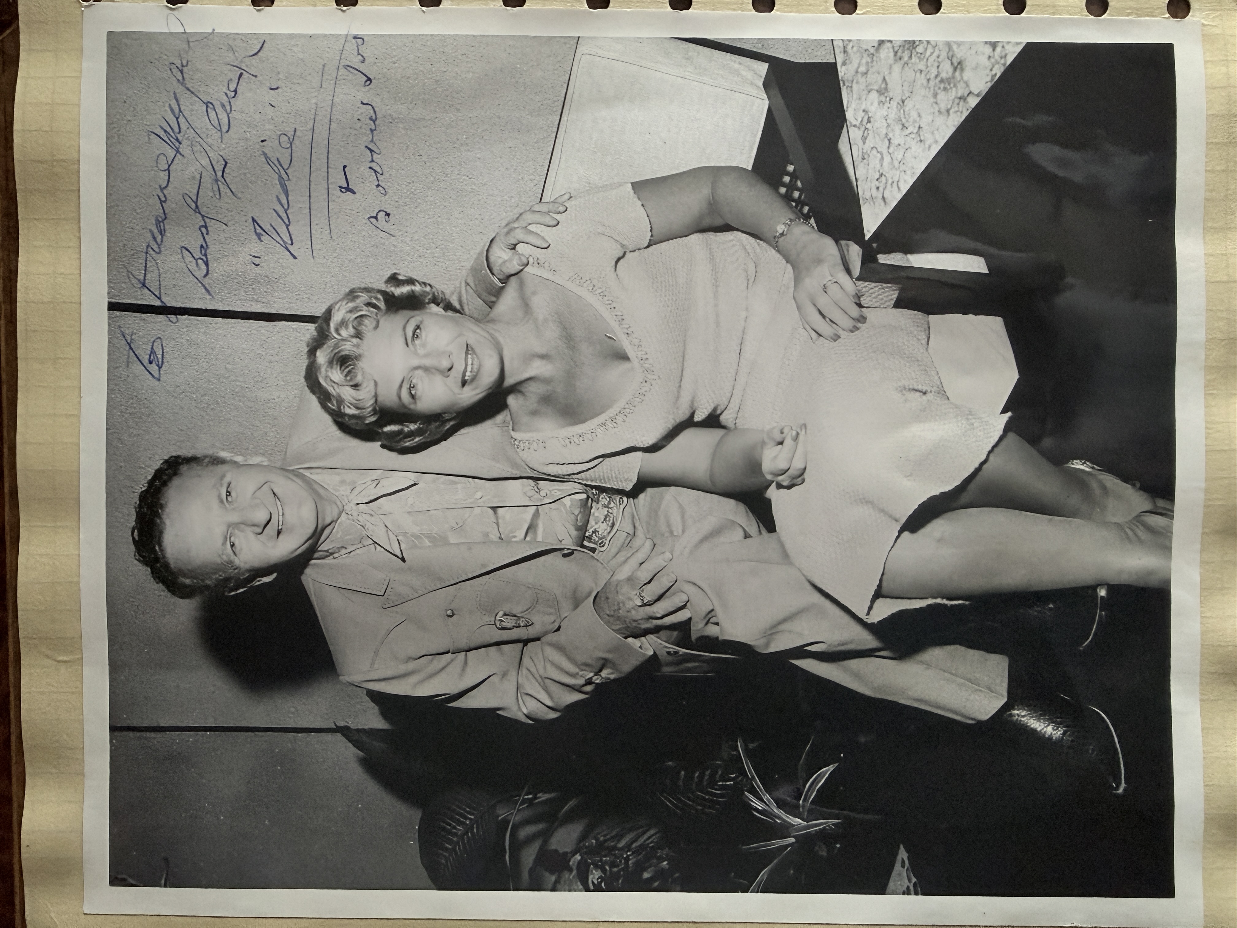 Nudie and Bobbie Cohn, inscribed photograph
