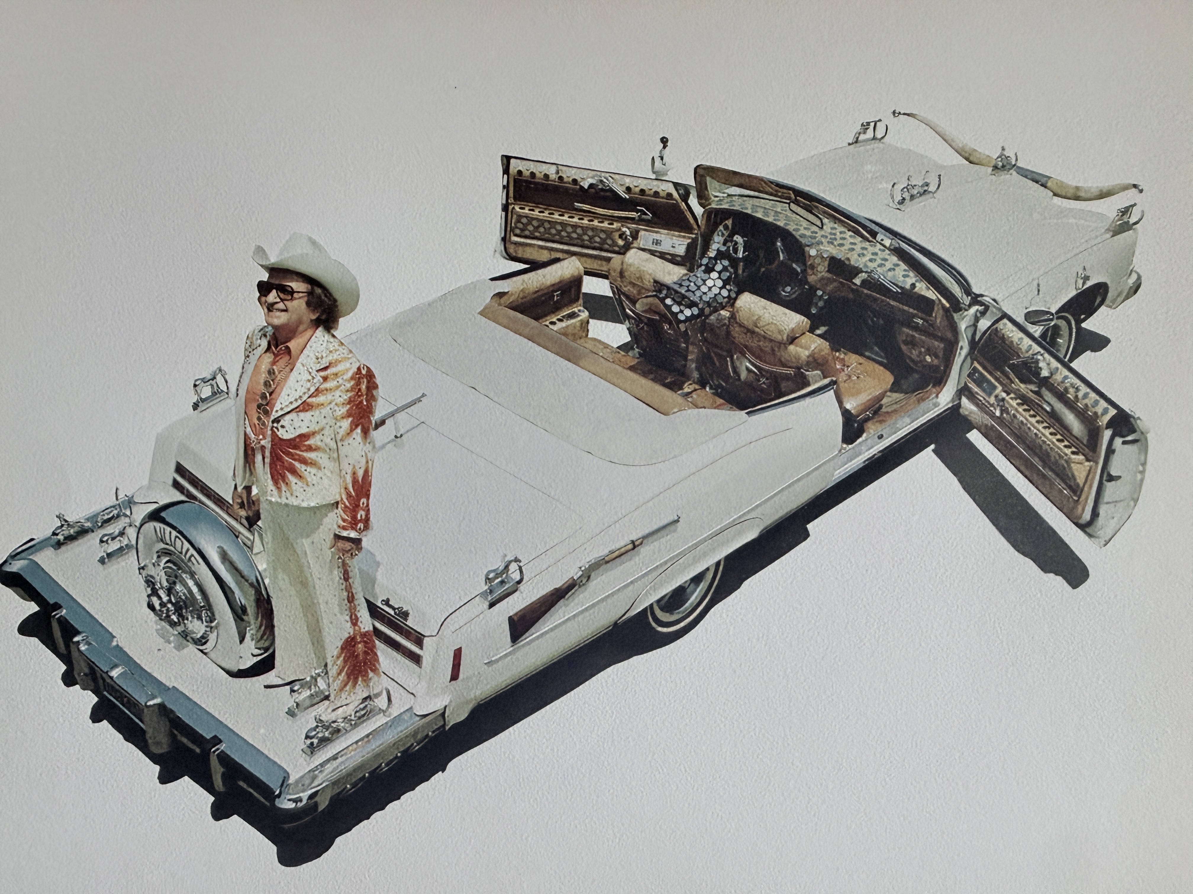 Nudie beside his Pontiac Grandville