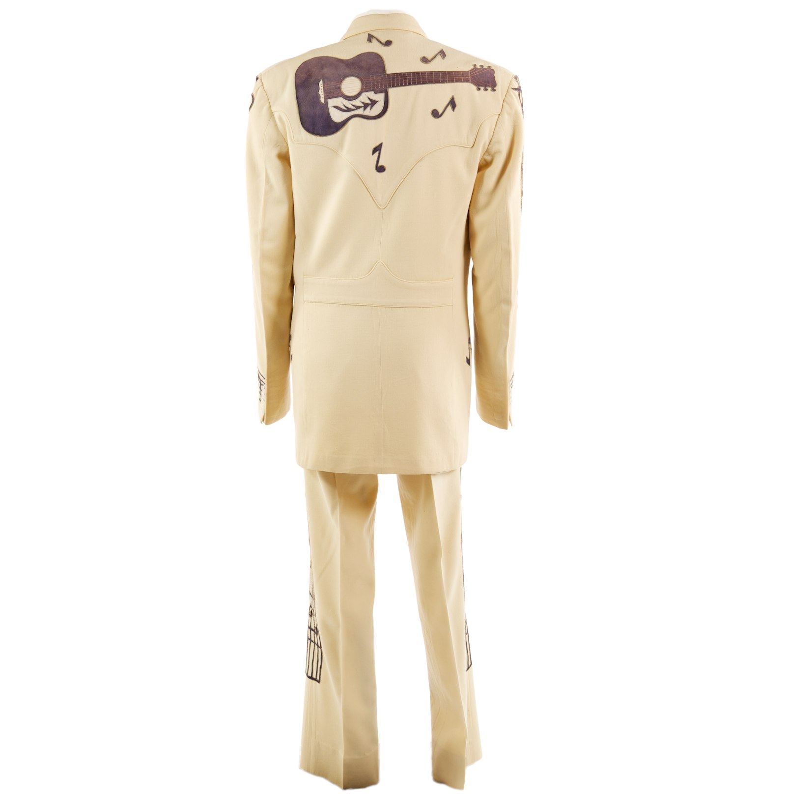 Hank Williams’s musical-note suit: back view