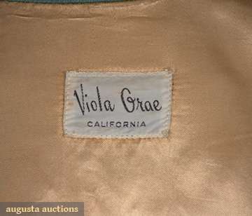 The Viola Grae / California label in an Augusta auction view.