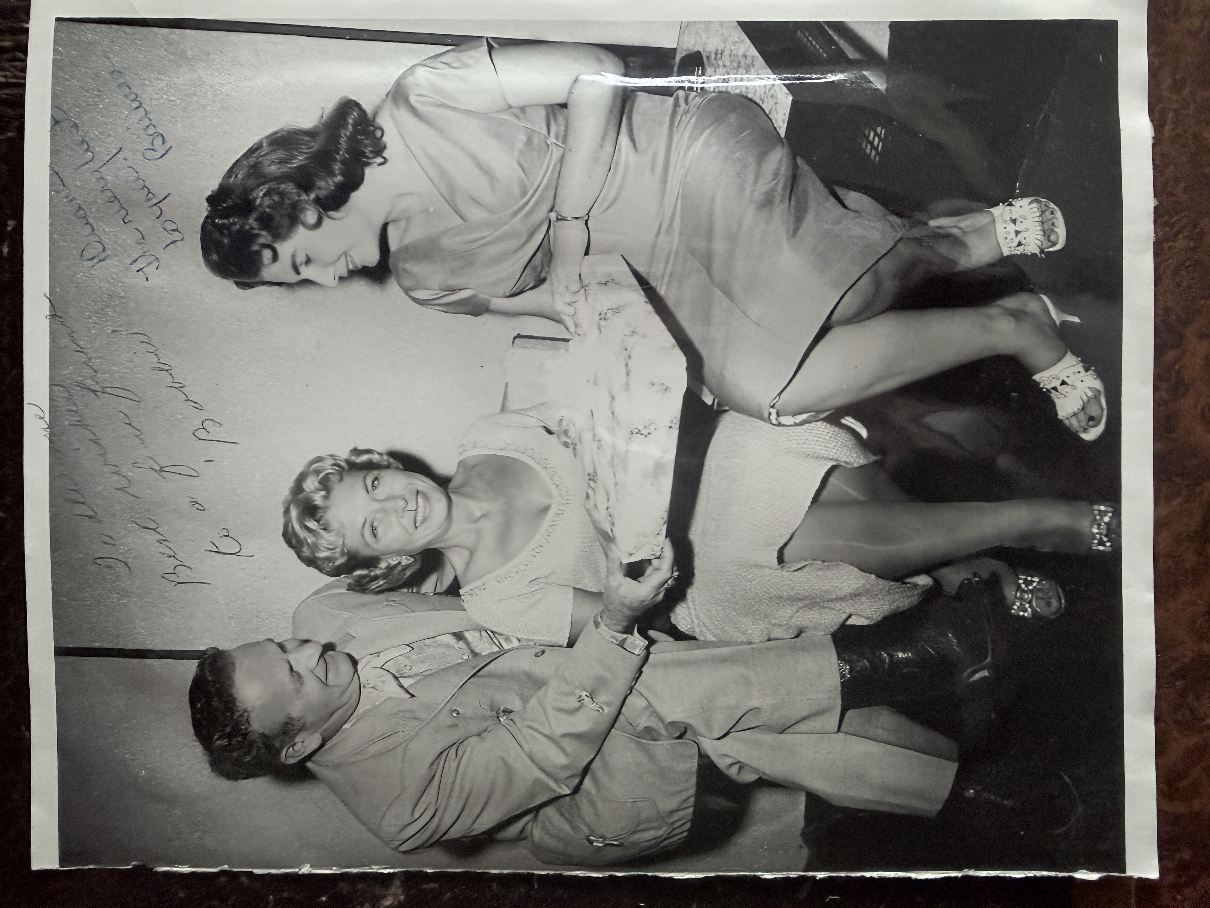 Nudie and Bobbie Cohn with a visitor