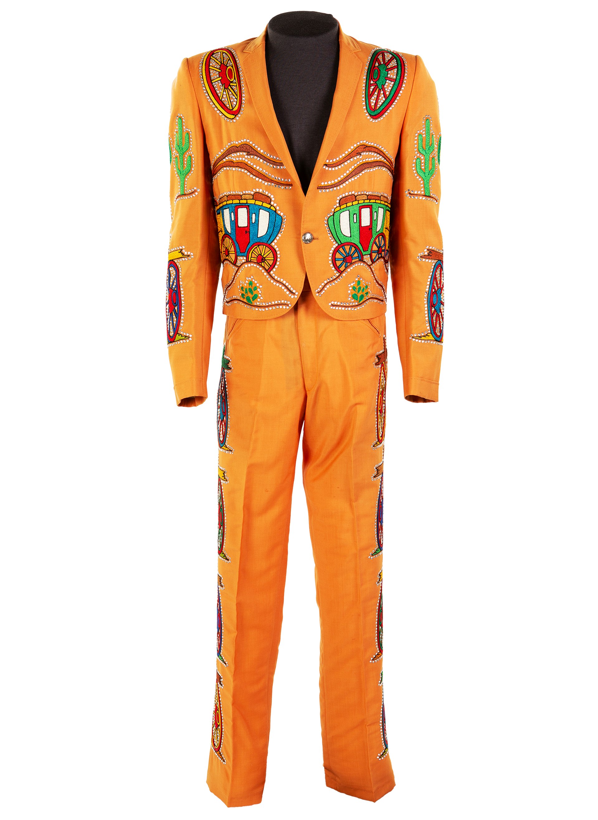 Porter Wagoner wagon-themed suit