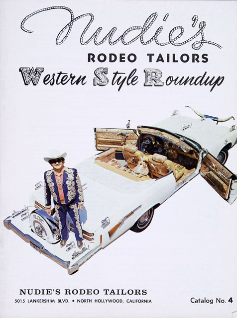 Cover of Nudie’s Rodeo Tailors Western Style Roundup, Autry object 97.148.12. The cover visibly prints Catalog No. 4 and 5015 Lankershim Boulevard.