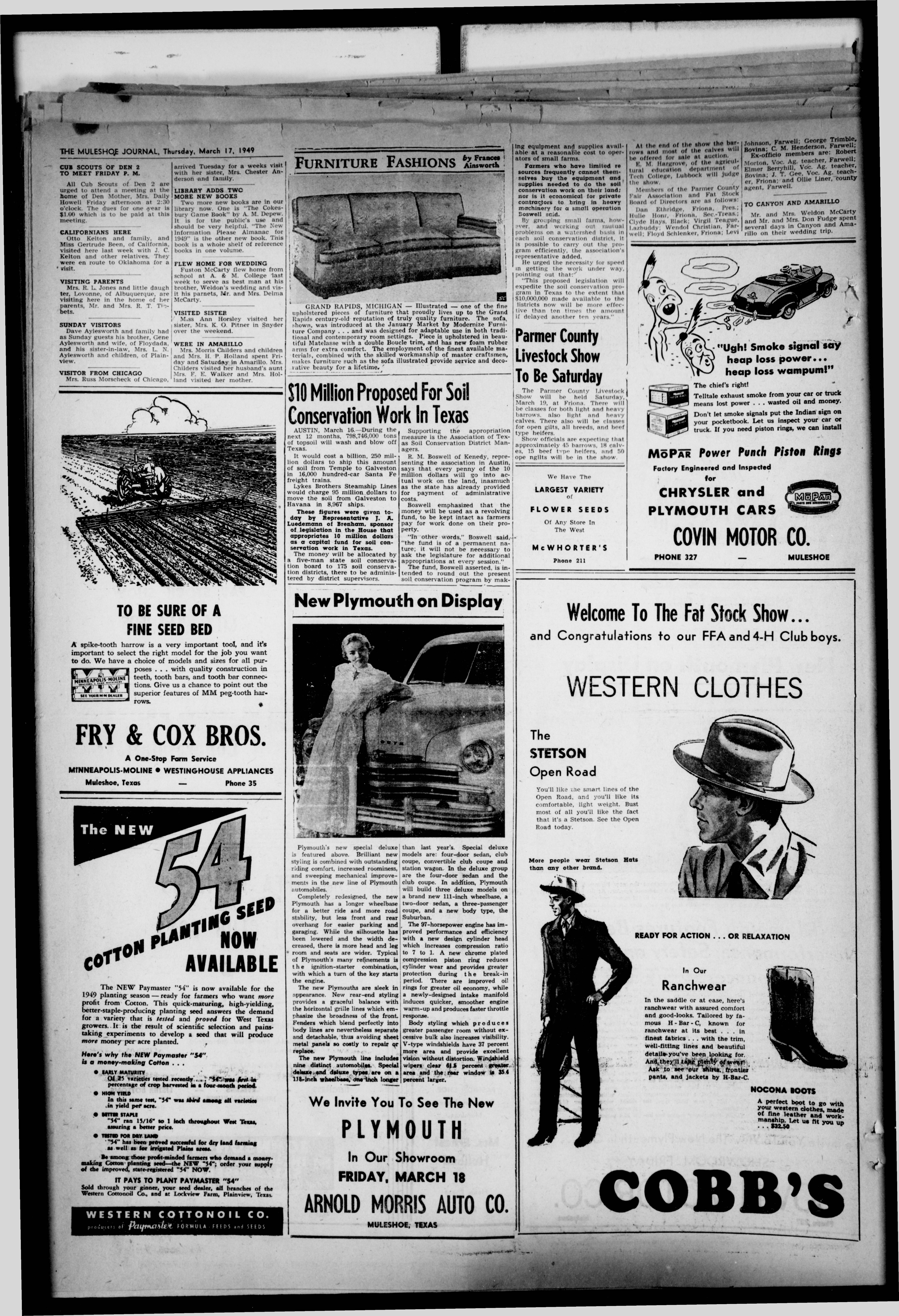 Muleshoe Journal 1949 03 17 P10 Full