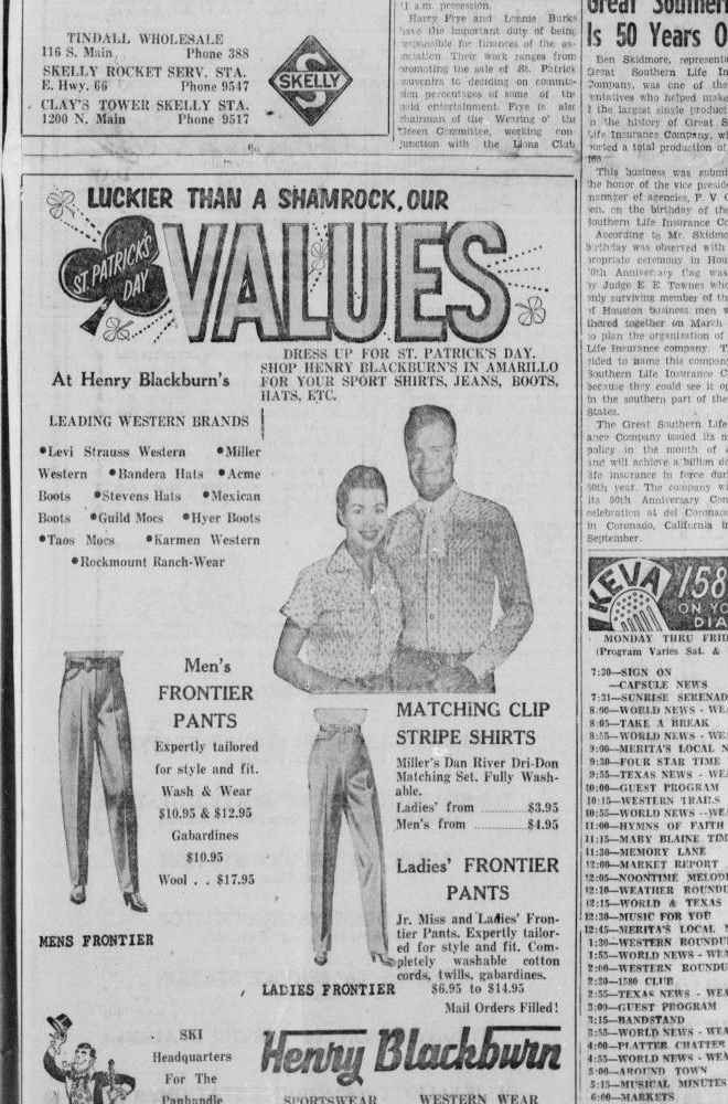 Henry Blackburn’s Leading Western Brands panel · 1959
