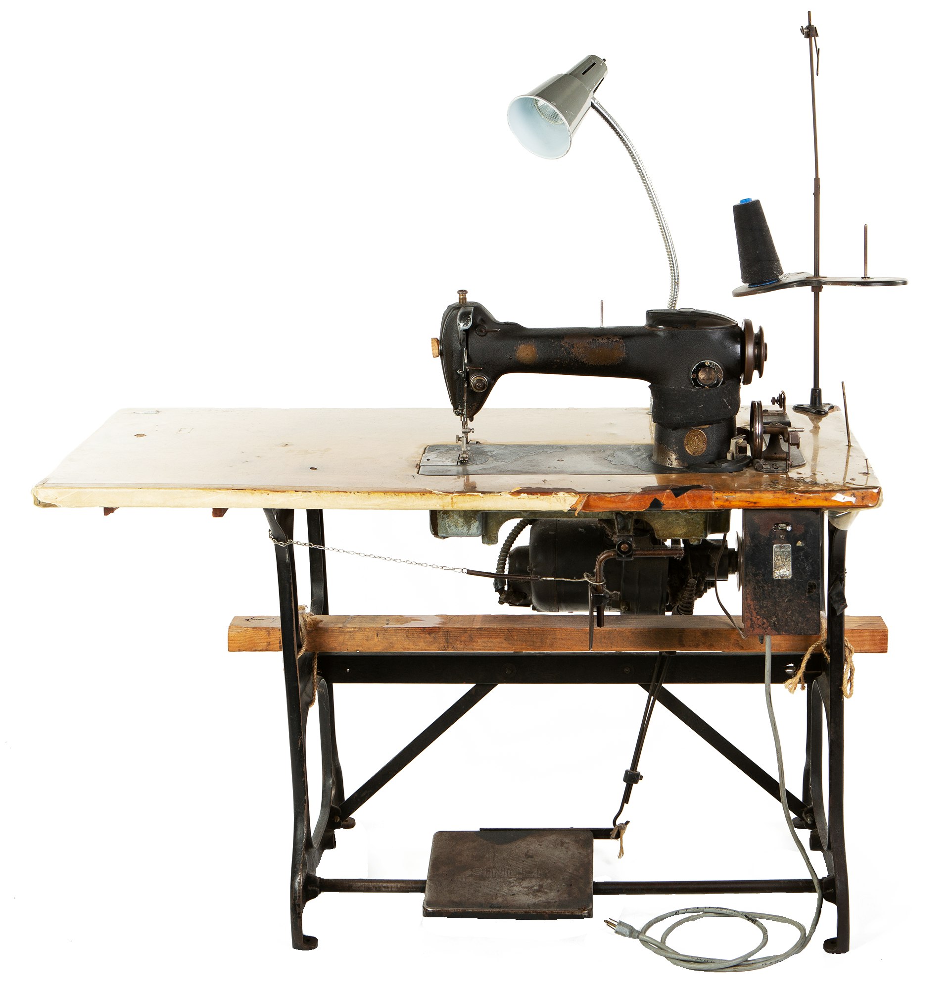 Nudie exhibition workroom: sewing machine