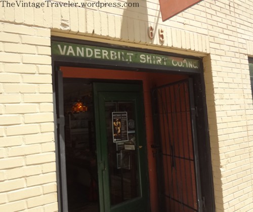Vanderbilt Shirt Co. building sign