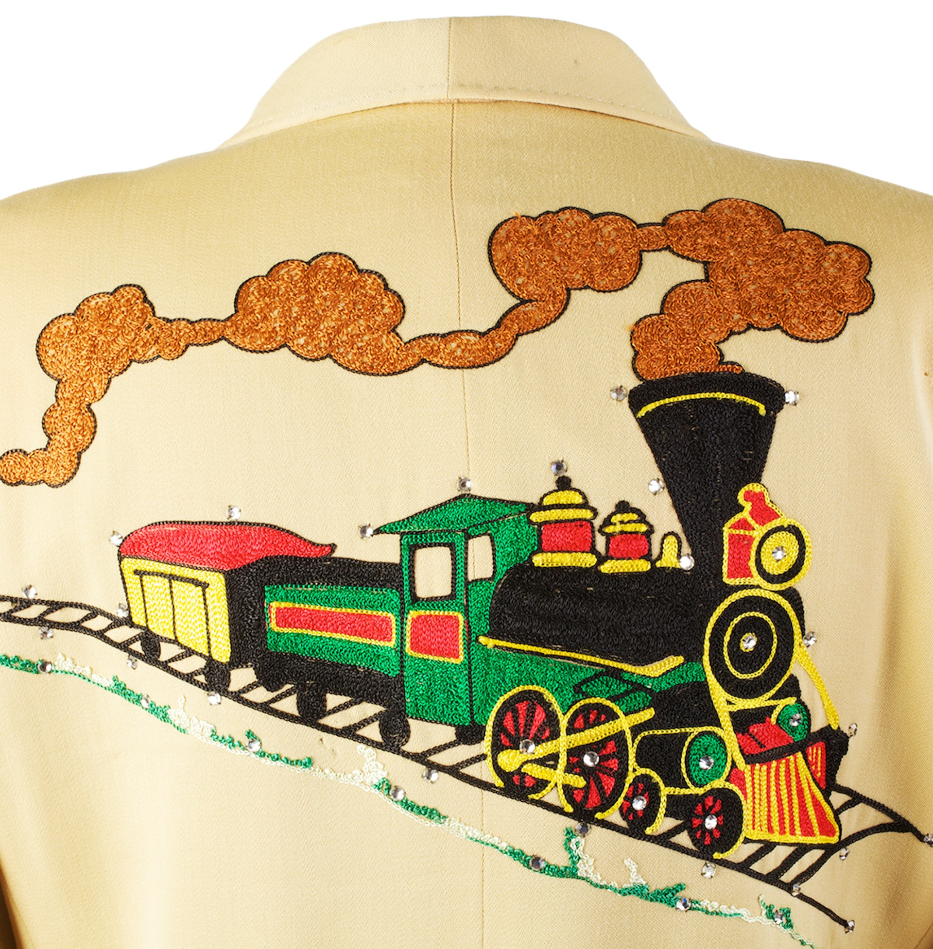 Hank Snow’s locomotive suit: back view