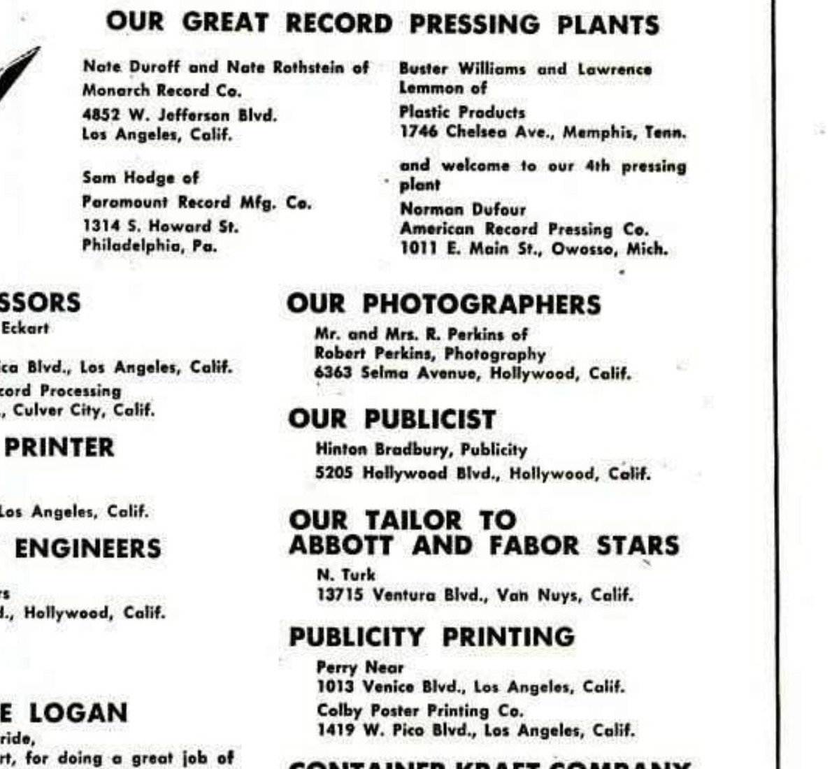 Billboard 1954 02 20 N Turk Abbott Fabor Block