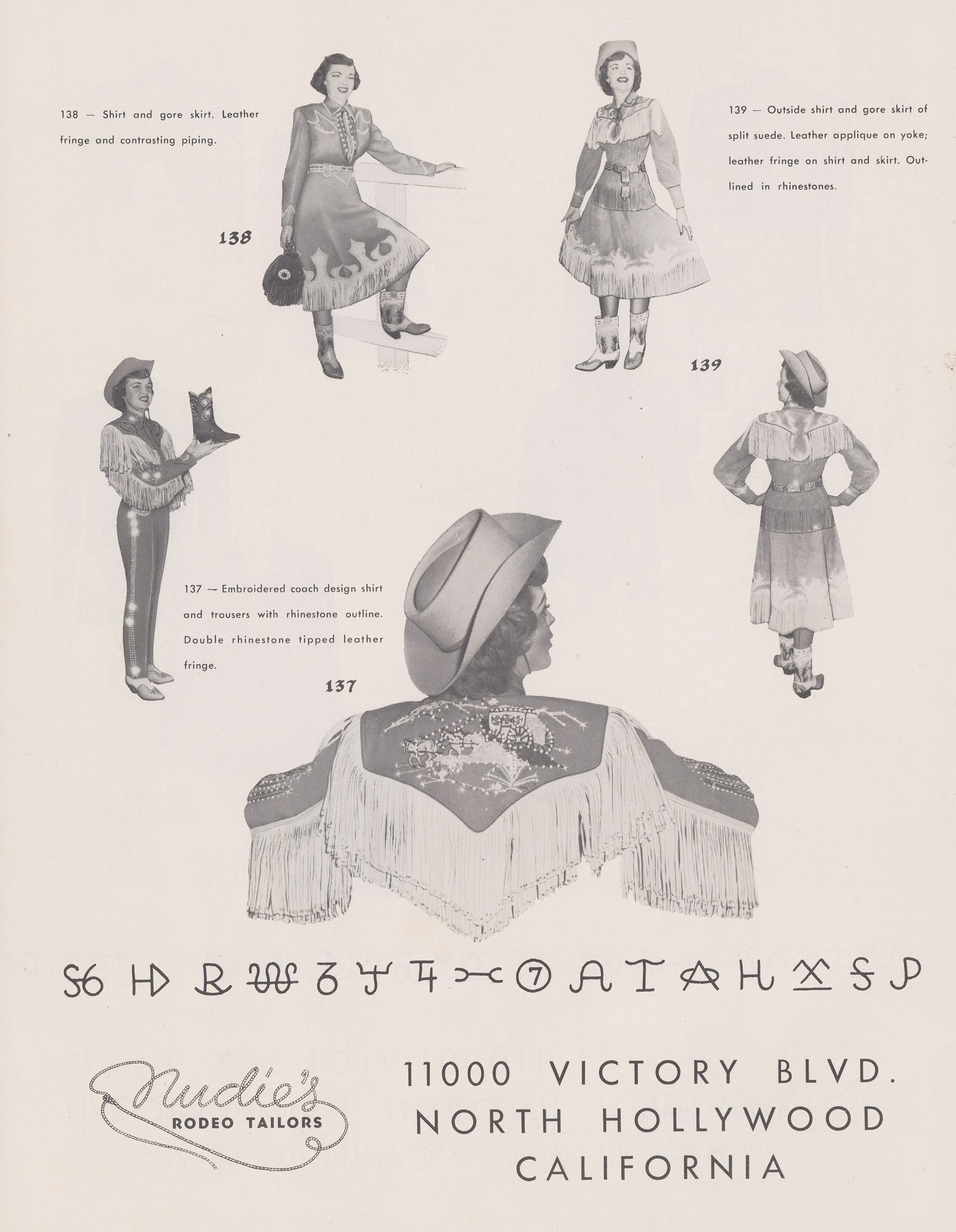 Nudie’s Rodeo Tailors catalogue: page nine
