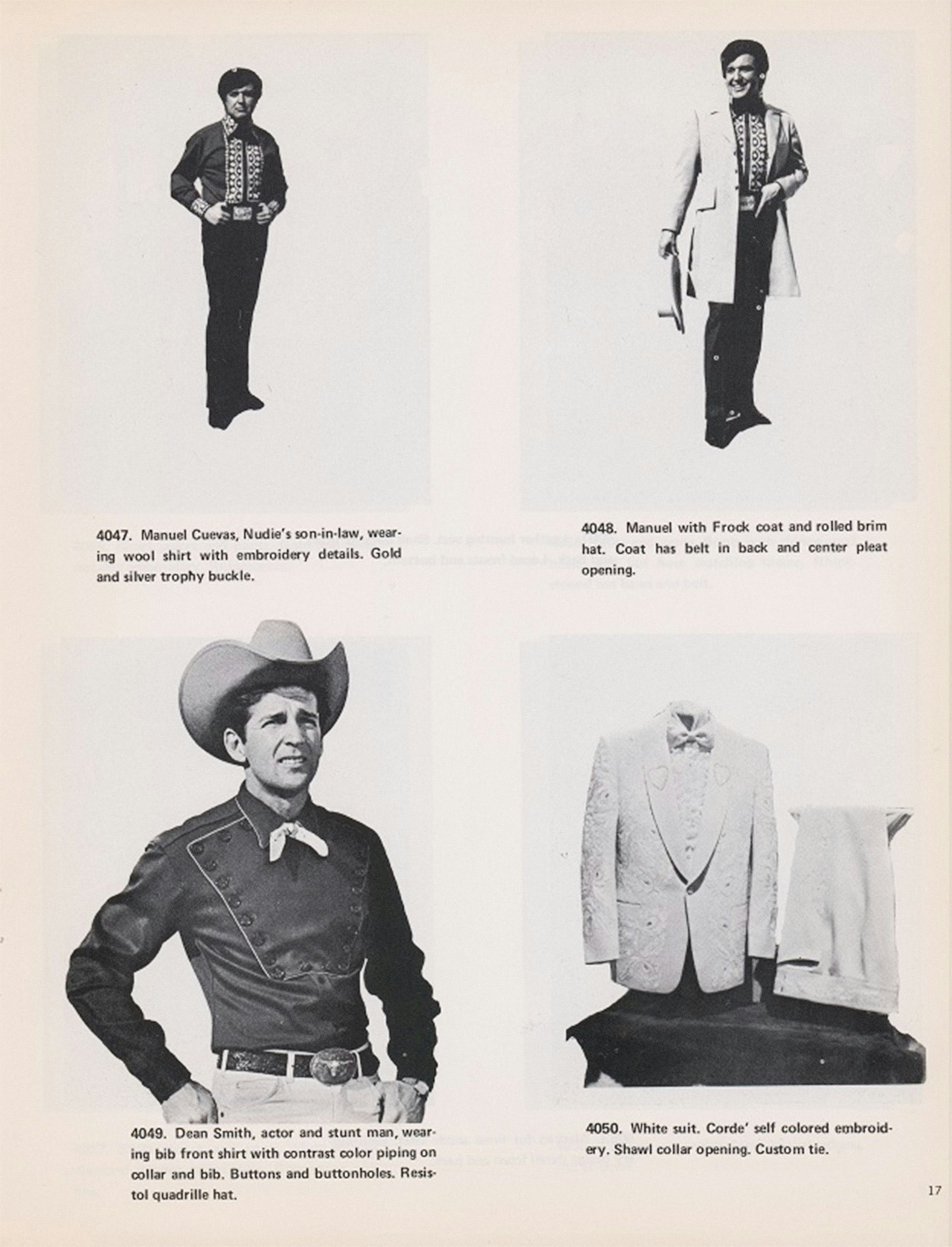 Nudie’s Rodeo Tailors catalogue: clothing page