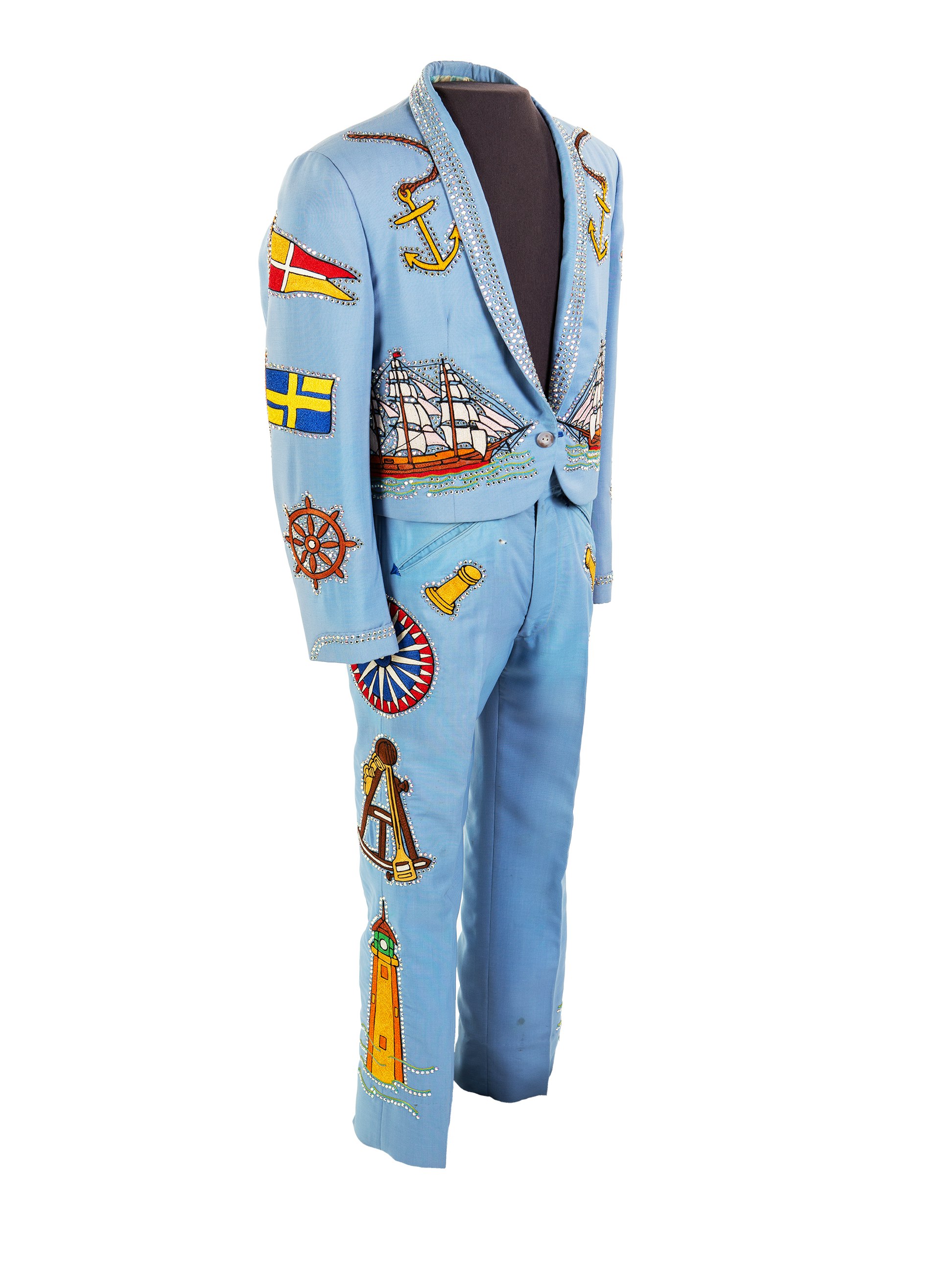 Hank Snow nautical pictorial suit