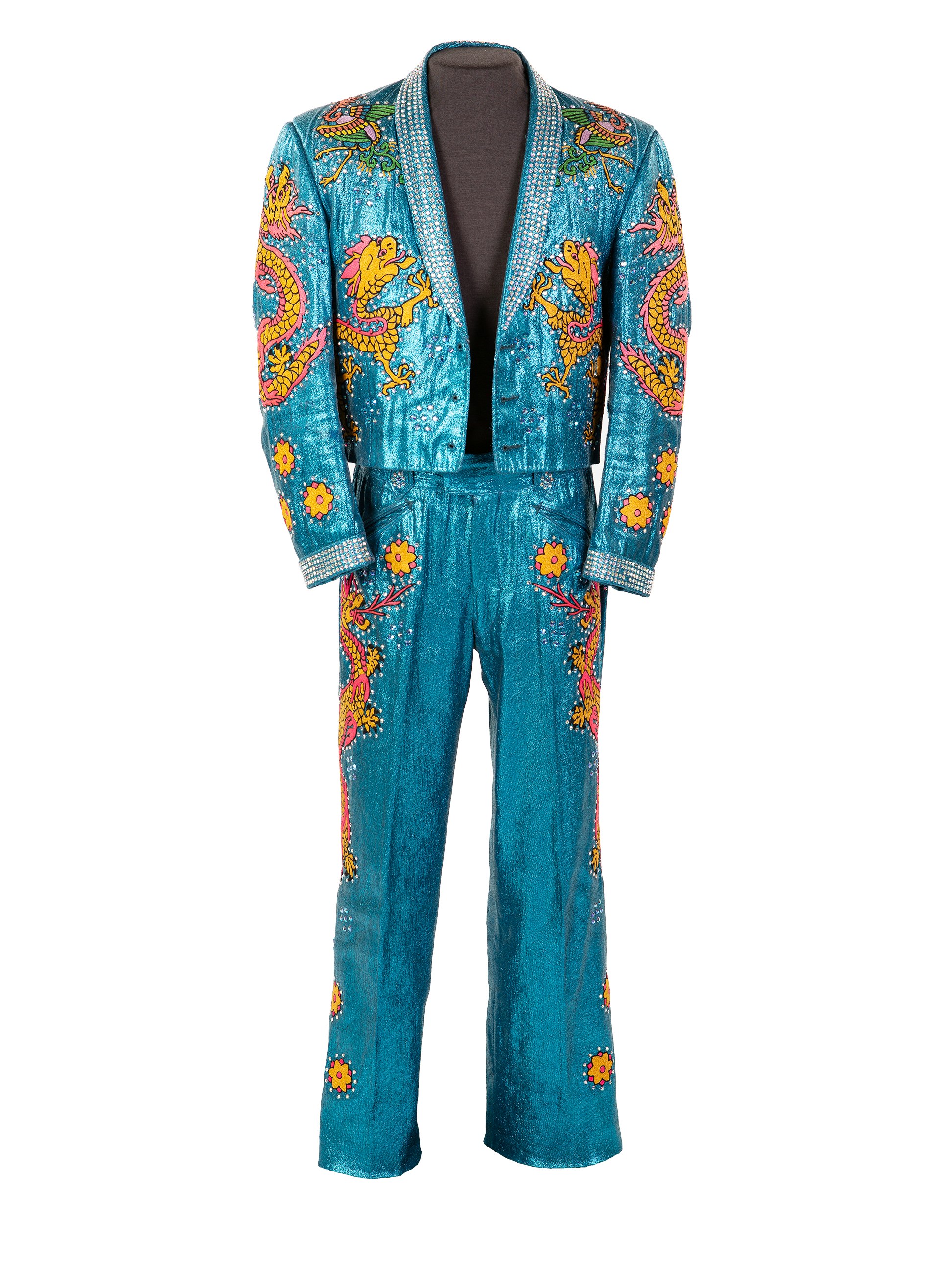 Hank Snow blue lamé suit
