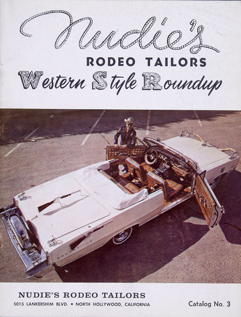 Cover of Nudie’s Rodeo Tailors Western Style Roundup, Autry object 97.148.14. The cover visibly prints Catalog No. 3 and 5015 Lankershim Boulevard.