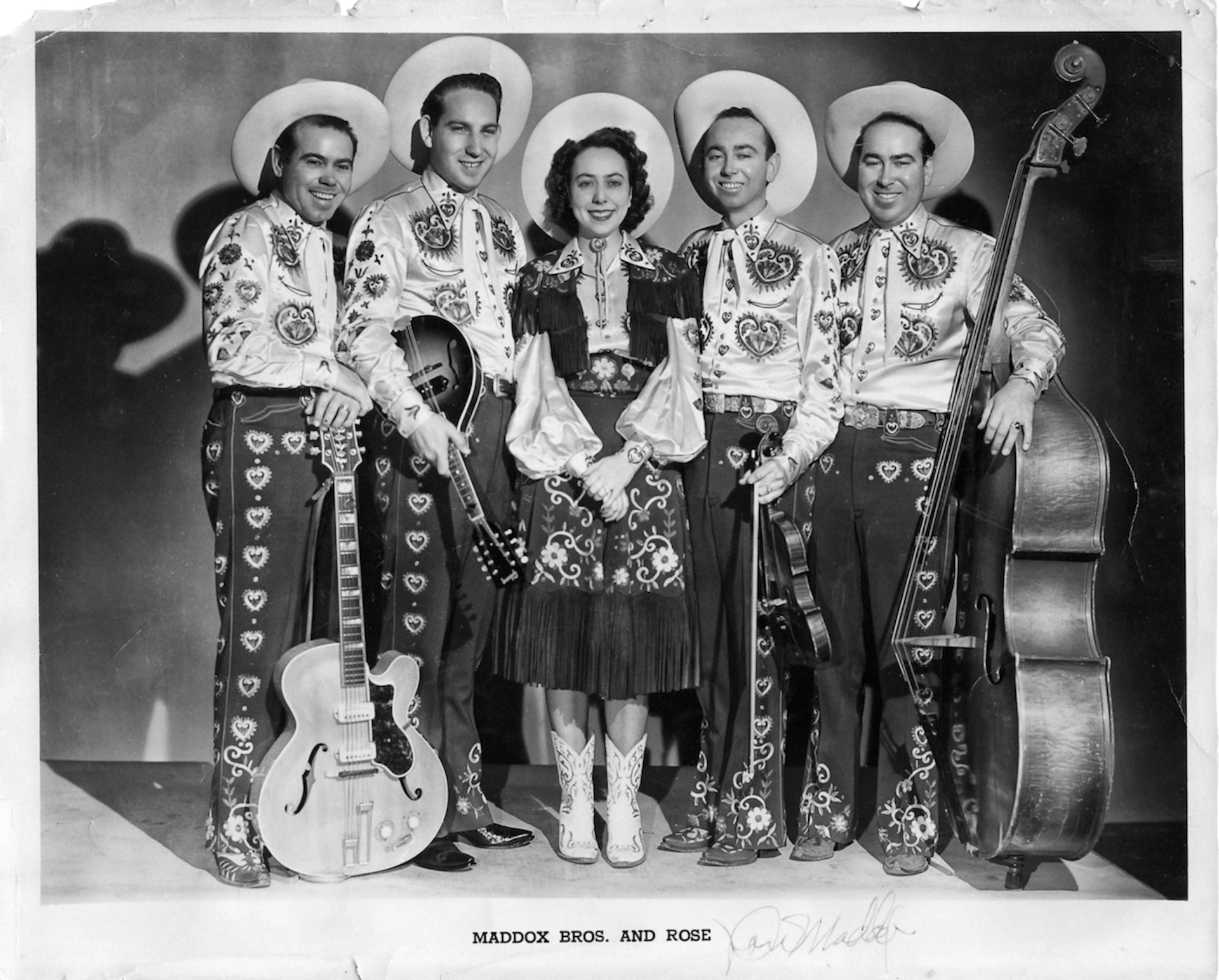 The Maddox Brothers & Rose publicity photograph