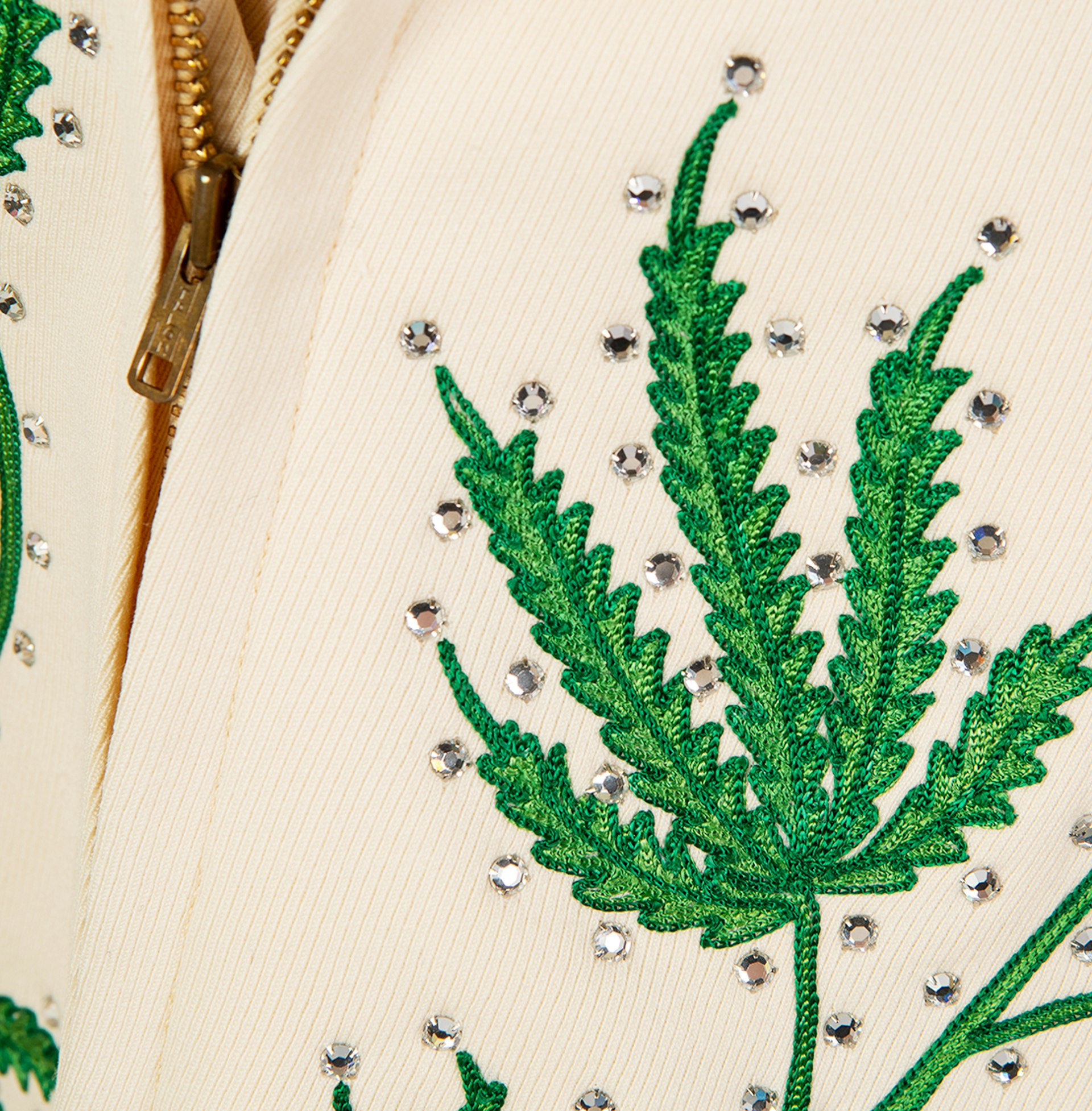 Gram Parsons suit: embroidery detail