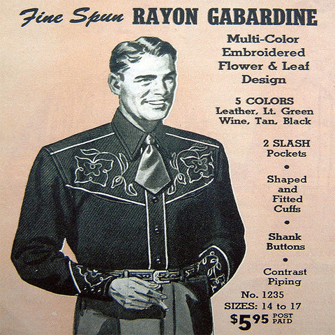 Rockmount gabardine shirt graphic, as reproduced on the company’s current history page