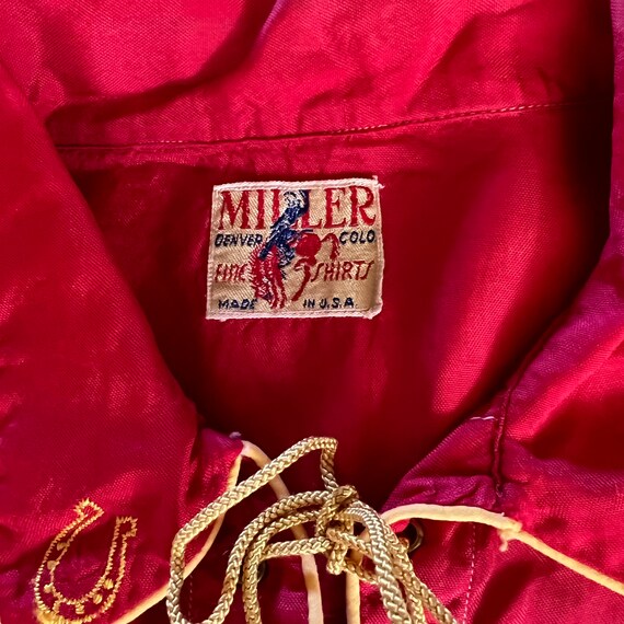 Miller Denver label inside the red shirt