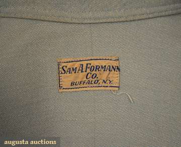 Sam A. Formann Co. / Buffalo, N.Y. label, Augusta Auctions lot 683, October 2008.