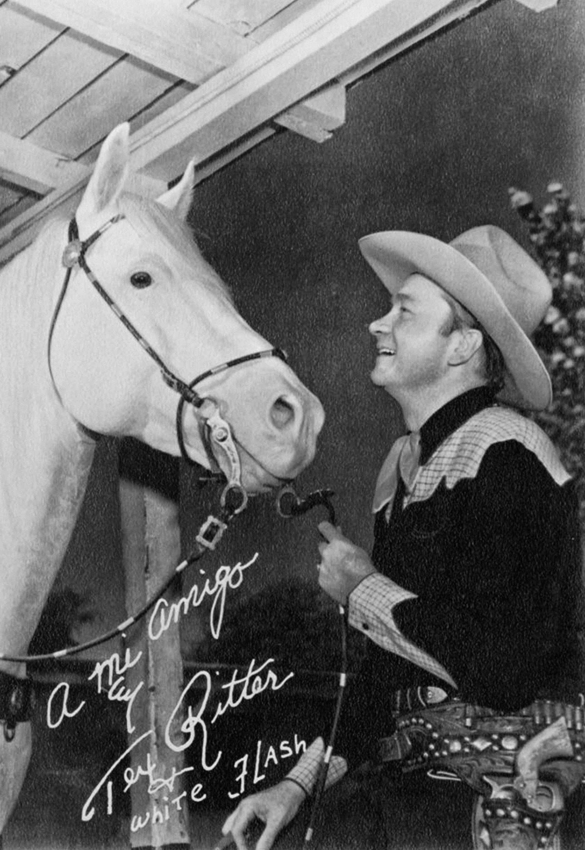 Tex Ritter and White Flash