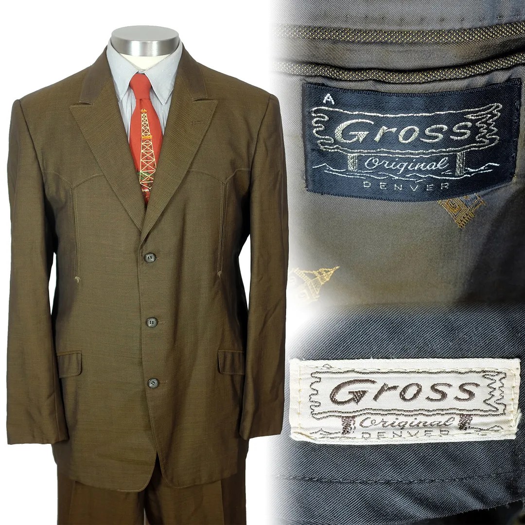 Photograph presented with the Gross Original Denver suit in Spencer Stewart’s Vintage Haberdashers article.