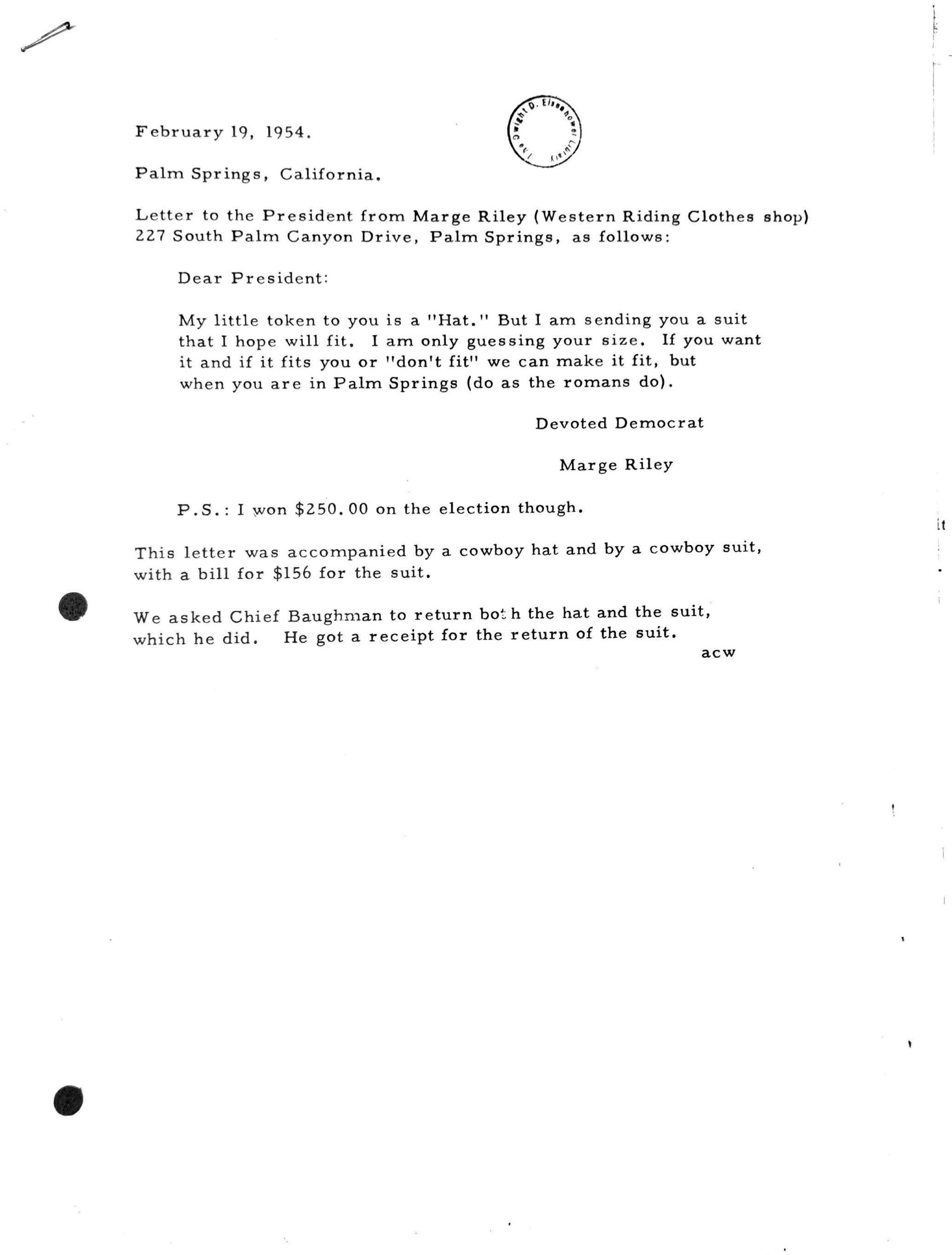 1954 Marge Riley Eisenhower Page 22