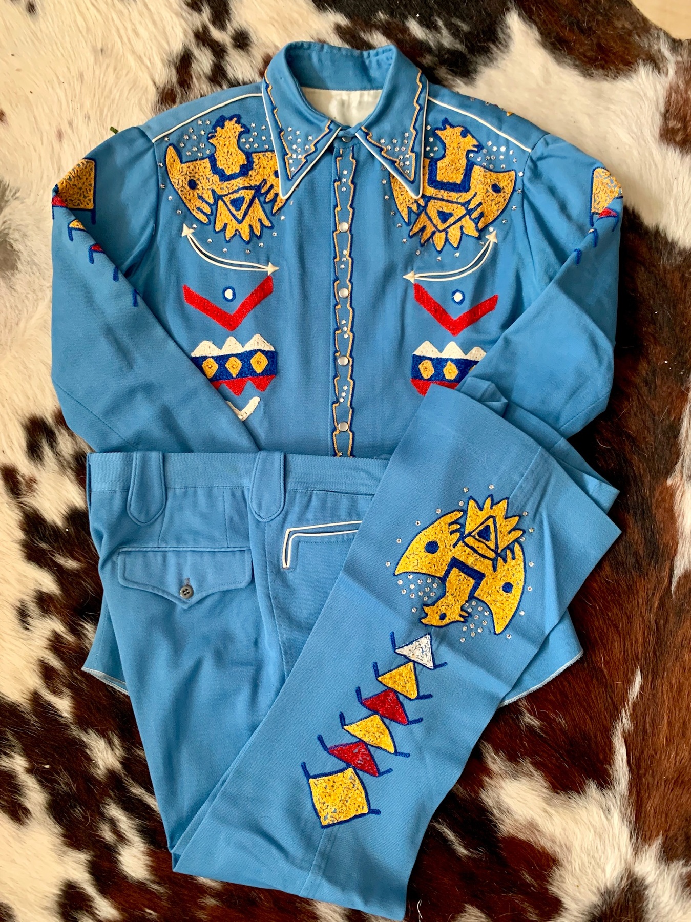 A suit, front & back — Front